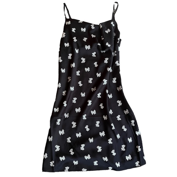 90s Bows Black Mini Dress - Picture 1 of 10